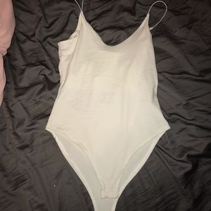 NWOT super soft white tank body suit